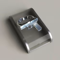 New Gothic Personalized Vintage Jewelry Pistol  Ring Punk Desert Eagle Women Male Ring Jewelry Size 6-13 - 10