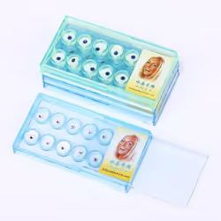 10pcs/box Acrylic Diamond Teeth Jewelry Tooth Decoration Denture Teeth Crystal Ornament - blue