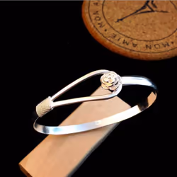 925 Women&apos;s Sterling Silver Bracelet Adjustable Jewelry