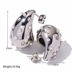 Pinkdudu Fashion Rhinestone Paved Alloy Drop Earring Classic Retro Water Drop Dangle Earrings For Women Jewelry Gifts Pd1824 ...