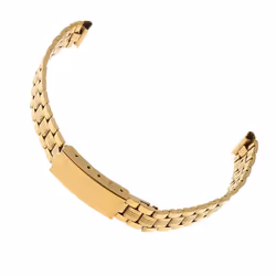 Men  Stainless Steel Watch Band Strap Metal Replacement Bracelet 12mm - golden, 14mm