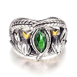 Fashion Classics Crystal Ring Film Aragorn&apos;s Ring Of Barahir Lord Of The Rings - 12