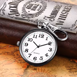 Cute Pocket Watch Fashion Keychain Watch Nurse Watch Portable Pocket Watch - D