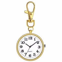 Cute Pocket Watch Fashion Keychain Watch Nurse Watch Portable Pocket Watch - C