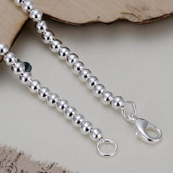 Women Fashion Charms 4mm Beads Bracelet Bangle Xmas Gift