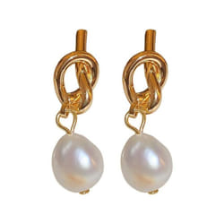 Elegant Gold Color Simulation Pearl Earrings Fashion Jewelry Party Women&apos;s Sweet Dangle Earrings Gift