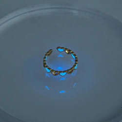 &quot;glowing Star Ring: Creative Luminous Star-shaped Accessory For Students To Shine On Instagram!&quot; - fluorescent blue, Love ring