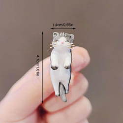 Women Fashion Rhinestone Metal Lapel Pins Small Brooch Pin Flower Animal Bow Brooches - H