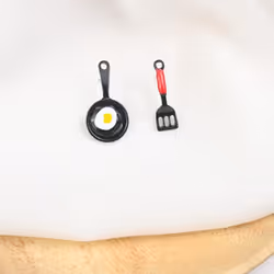 Funny Fried Egg Pan Shovel Women&apos;s Asymmetric Stud Earrings Ear Jewelry Gift