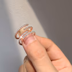 New 2022 Minimalist Thin Rings For Women Wedding Brilliant Cubic Zircon High Quality Versatile Female Finger Ring Jewelry - silver, Resizable