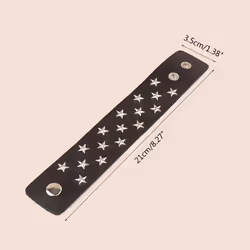 Leather Studded Punk Bracelet Studded Armband Rivets Bracelet Spike Rivets Cuff Bangle Unisex Metal Studded Wristband