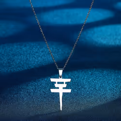 Vintage Tokio Hotel Stainless Steel Necklace Pendant Necklaces Choker Men Women Jewelry Accessories - silver