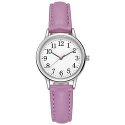 Ladies Watch / Elegant Leather Strap Quartz Watch / Casual / Fashion / Watch / Gift - purple