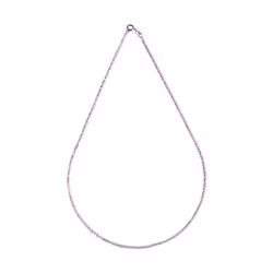 Simple Silver Color Choker Necklace Casual Necklace For Women - 40cm