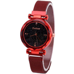 Ladies Stainless Steel Quartz Watch / Luxury / Fashion - red