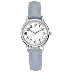 Ladies Watch / Elegant Leather Strap Quartz Watch / Casual / Fashion / Watch / Gift - blue