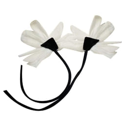 2pcs Handmade Collar Flower 13cm Lapel Pins Jewelry Accessories Flower Brooch Pins  Wedding Party - white