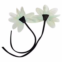 2pcs Handmade Collar Flower 13cm Lapel Pins Jewelry Accessories Flower Brooch Pins  Wedding Party - green