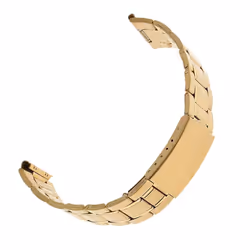 Men Stainless Steel Watch Band Strap Metal Replacement Bracelet 12mm - golden, 18mm