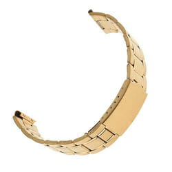 Men  Stainless Steel Watch Band Strap Metal Replacement Bracelet 12mm - golden, 18mm