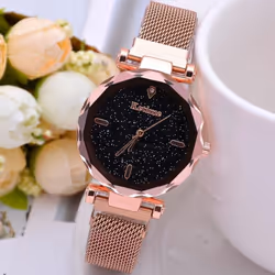 Ladies Stainless Steel Quartz Watch / Luxury / Fashion - rose gold