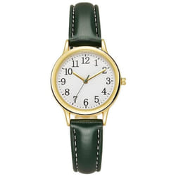 Ladies Watch / Elegant Leather Strap Quartz Watch / Casual / Fashion / Watch / Gift - green