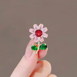 Women Fashion Rhinestone Metal Lapel Pins Small Brooch Pin Flower Animal Bow Brooches - N