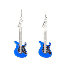 Ladies Earrings Beautiful Fine Workmanship Exquisite Ladies Fashion Earrings Electric Guitar Drop Earrings Women&apos;s Earrings Party Accessor - blue