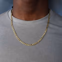 Hip Hop Necklace Gold Filled Plated Cool Guies Concise Choker Mens Necklace - gold, 50
