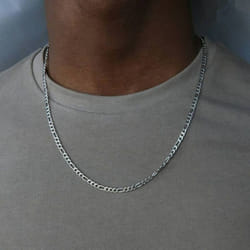 Hip Hop Necklace Gold Filled Plated Cool Guies Concise Choker Mens Necklace - silver, 50