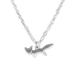 Women Running Fox Pendant Chain Necklace