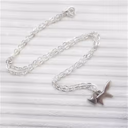 Women Running Fox Pendant Chain Necklace