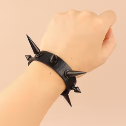 Fashion Pu Leather Bracelet Adjustable Men Women Leather Wristband Punk Style Cool Street Leather Bracelet Jewelri Gift - A