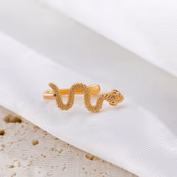 1Pcs Snake Nose Ring For Women Gold Silver Color Non Piercing Stainless Steel Nose Clip Fake Septum Piercing Jewelry - Silver