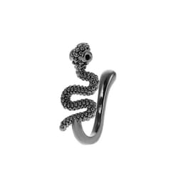 1Pcs Snake Nose Ring For Women Gold Silver Color Non Piercing Stainless Steel Nose Clip Fake Septum Piercing Jewelry - Black