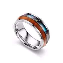 Titanium Steel Men's Ring Fashion Retro Stainless Steel Ring Hand Accessories - black, 11