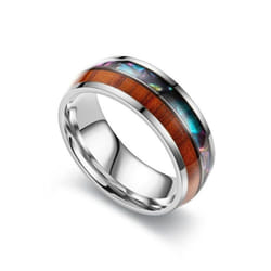 Titanium Steel Men&apos;s Ring Fashion Retro Stainless Steel Ring Hand Accessories - black, 13