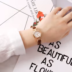 Popular Women Watch Simple Girl Pu Leather Strap Women Fashion Quartz Wrist Watch Mini Thin Dial Watches Quartz Wrist Watches ...