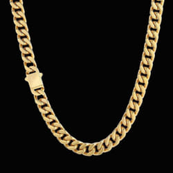 6mm Gold Bracelet Necklace 8/18/20/24 Inch Hip Hop Necklace Bracelet Set For Women Man Fashion Wedding Party Jewelry - gold, 20 inch