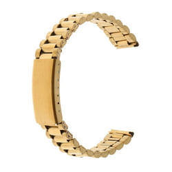 Men  Stainless Steel Watch Band Strap Metal Replacement Bracelet 12mm - golden, 16mm