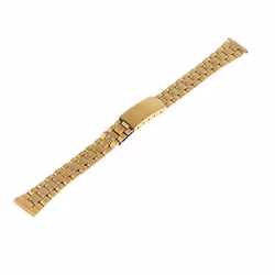 Men  Stainless Steel Watch Band Strap Metal Replacement Bracelet 12mm - golden, 20mm