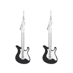 Ladies Earrings Beautiful Fine Workmanship Exquisite Ladies Fashion Earrings Electric Guitar Drop Earrings Women&apos;s Earrings Party Accesso - black