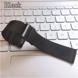 ) ) Milanese Watchband 12mm 14mm 16mm 18mm 20mm 22mm 24mm Universal Stainless Steel Metal Watch Band Strap Bracelet - black,  ...