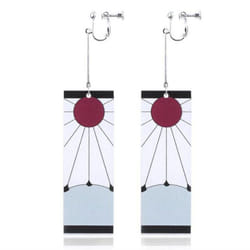Acrylic Demon Slayer Kimetsu No Yaiba Tanjirou Anime Drop Clip Earrings Cosplay Blade Of Ghost Shinobu Butterfly - Ear Clip