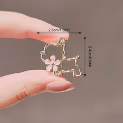 Women Fashion Rhinestone Metal Lapel Pins Small Brooch Pin Flower Animal Bow Brooches - A