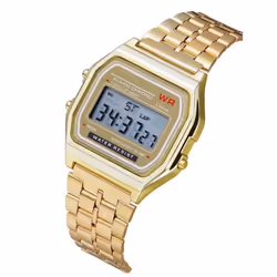 Trendy Unisex Present Men Led Unisex Black Sports Gold Women High Quality Gift Watch Rose Gold Wristwatches Digital Popular M ...