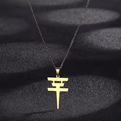 Vintage Tokio Hotel Stainless Steel Necklace Pendant Necklaces Choker Men Women Jewelry Accessories - gold