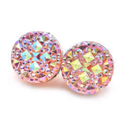1 Pair Round Magnetic Women&apos;s Brooch Clasp Scarf Abaya Pin - rose