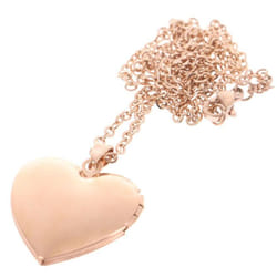Love Heart Locket Pendants For Women Men Openable Po Frame Picture Necklace - rose gold