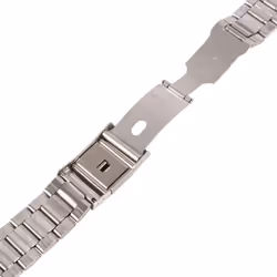 Leisure Watchbands Stainless Steel Unisex Watch Band Strap Straight Snaps Bracelet 18mm 20mm 22mm - as the picture, 18mm